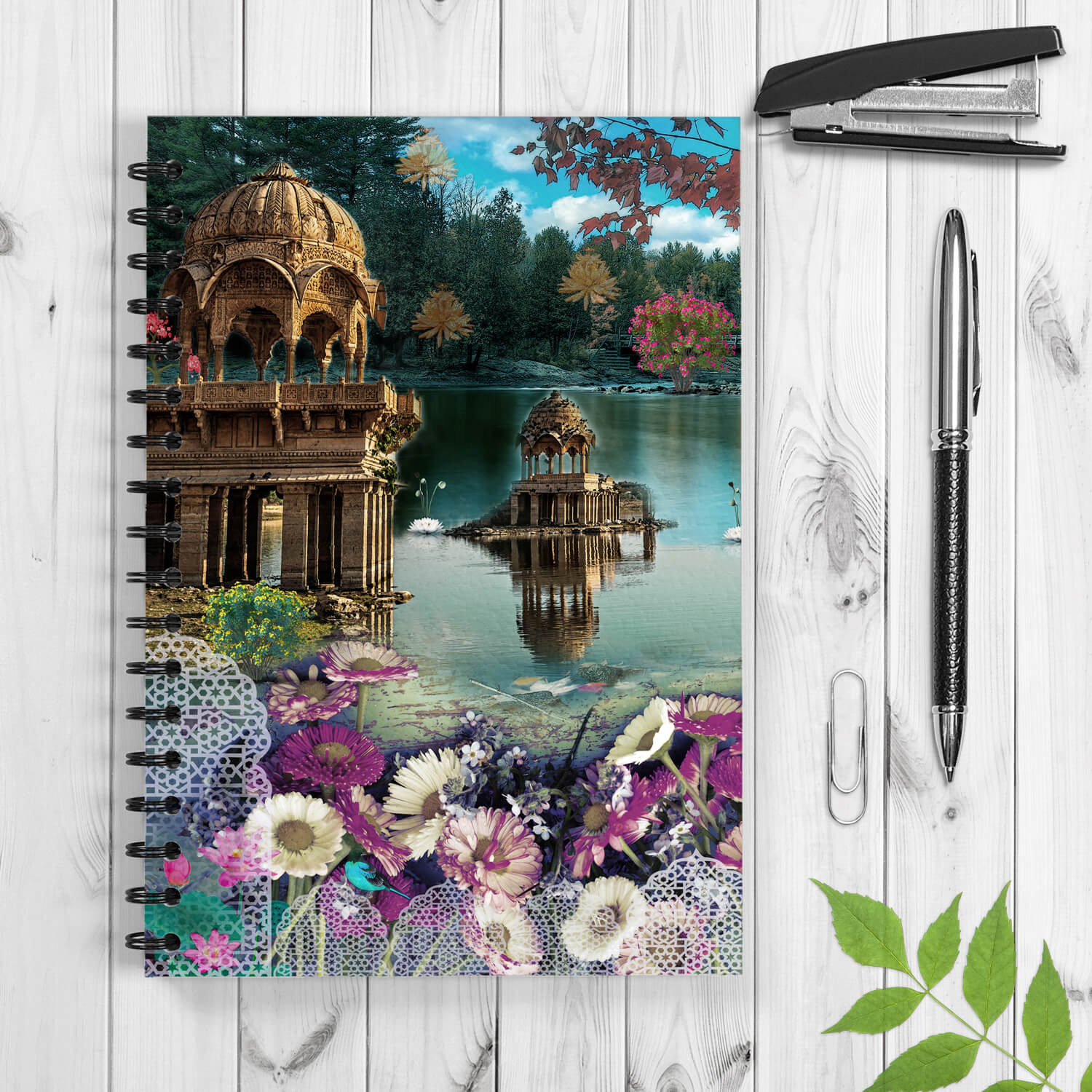 Beautiful Gadisar Lake Spiral Notebook