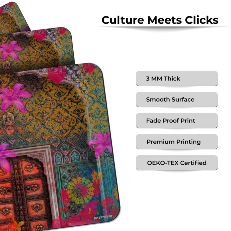 Heritage Door Colourful Mouse Pad - Image 5