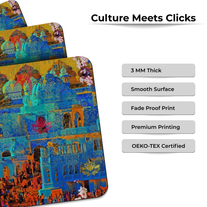 Indian Heritage Colorful Mouse Pad - Image 5