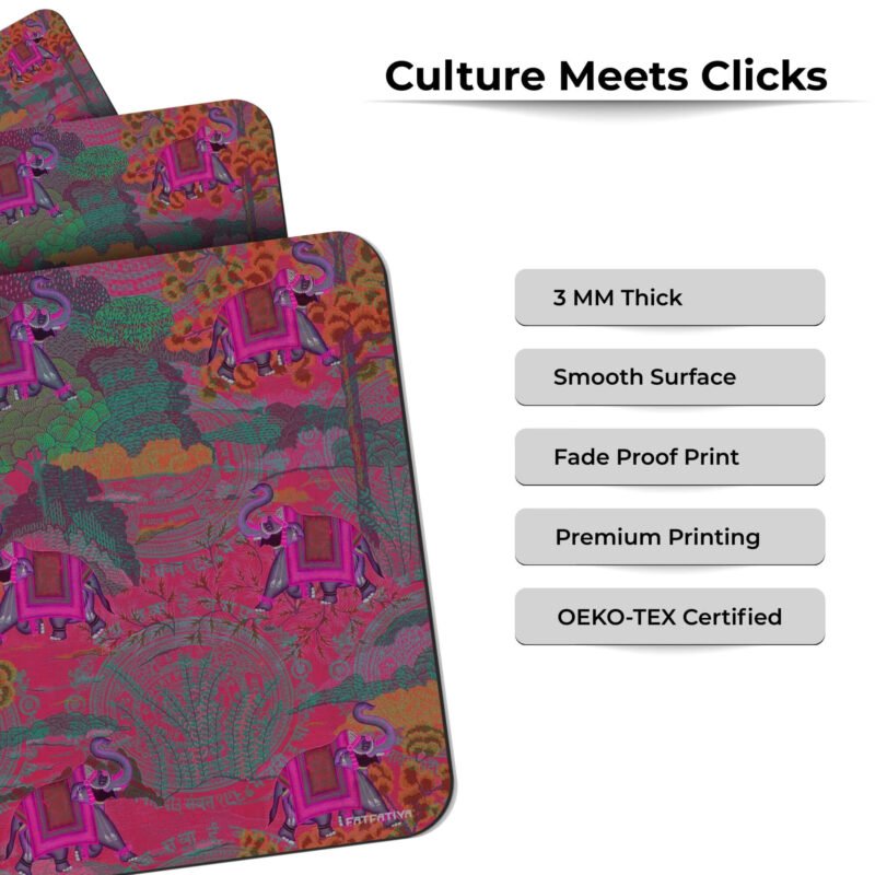 Shekhawati Ele/Hathi Awesome Mouse Pad - Image 5
