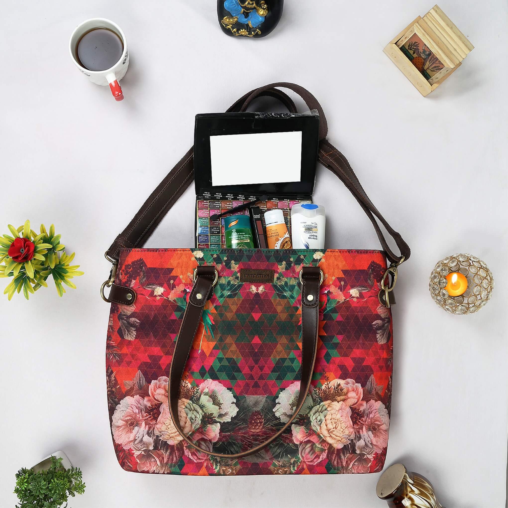 Women’s Multicolour Floral Tote Bag