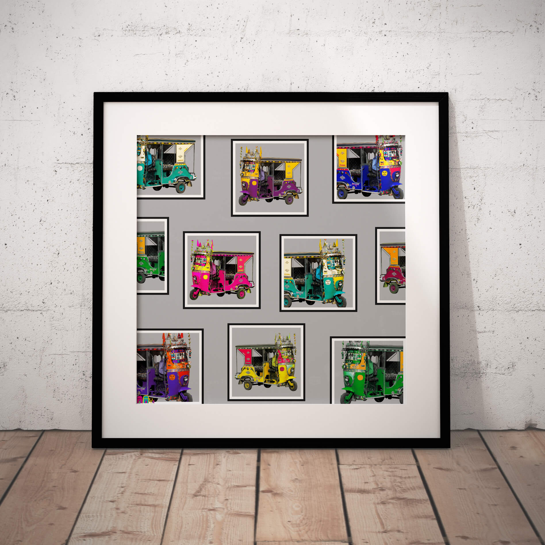Farmed Taxis Collage Art Print