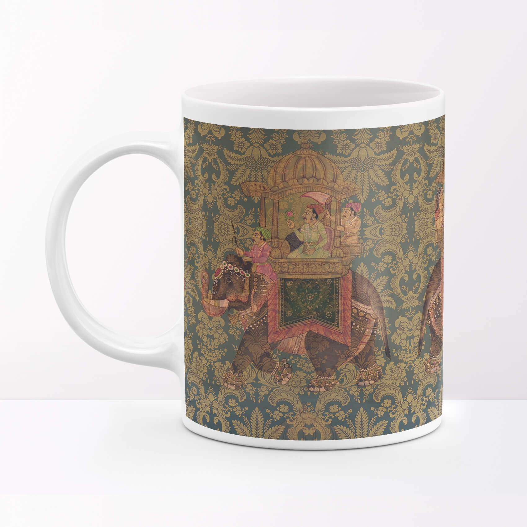 Elephant Ride Printed Coffee Mug