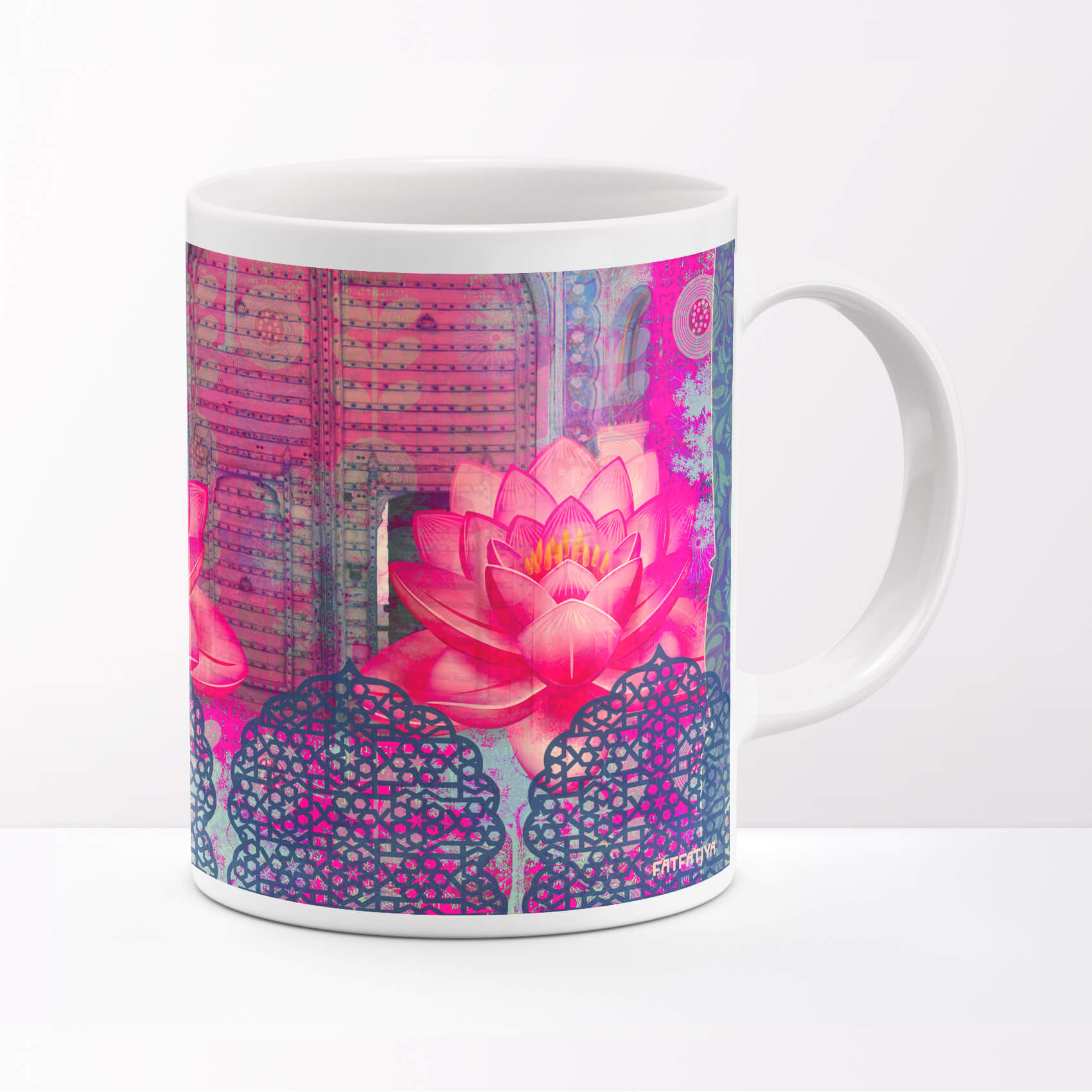 Pink Lotus Flower Coffee Mug