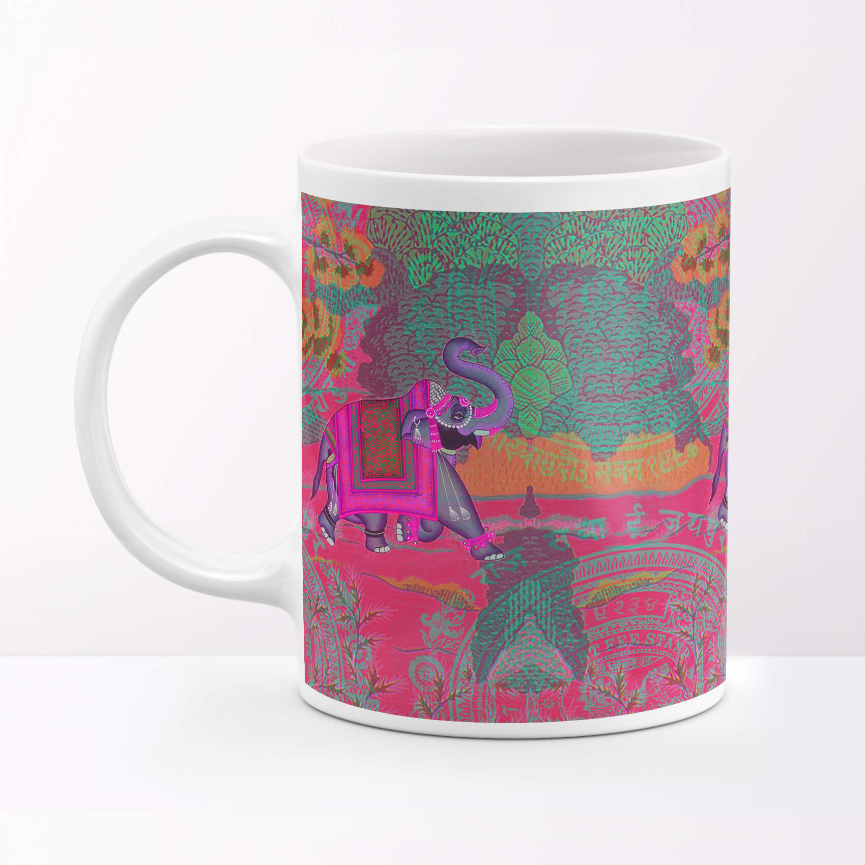 Shekhawati Ele Printed Ceramic Coffee Mug