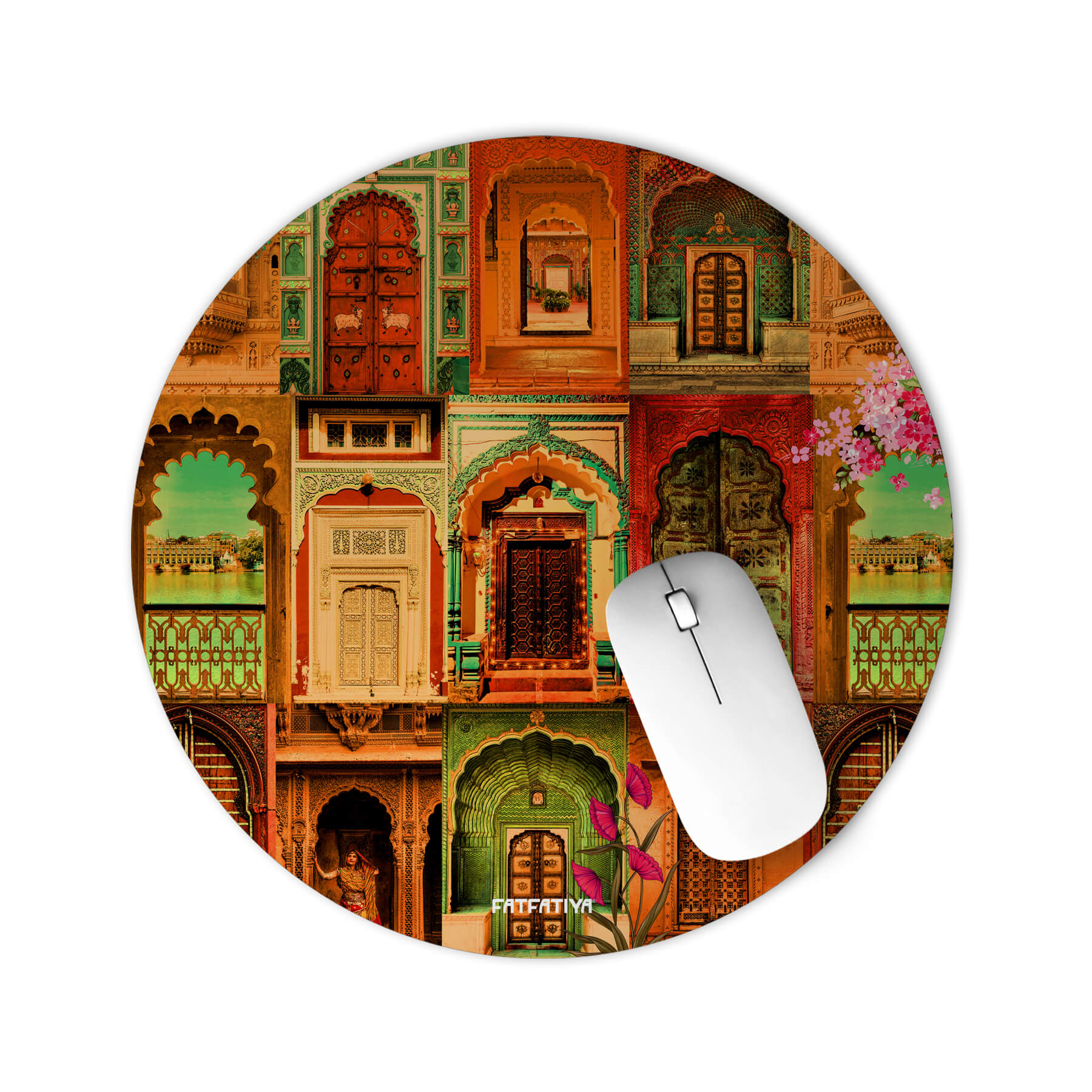 Rajasthani Doors Modern Mouse Pad