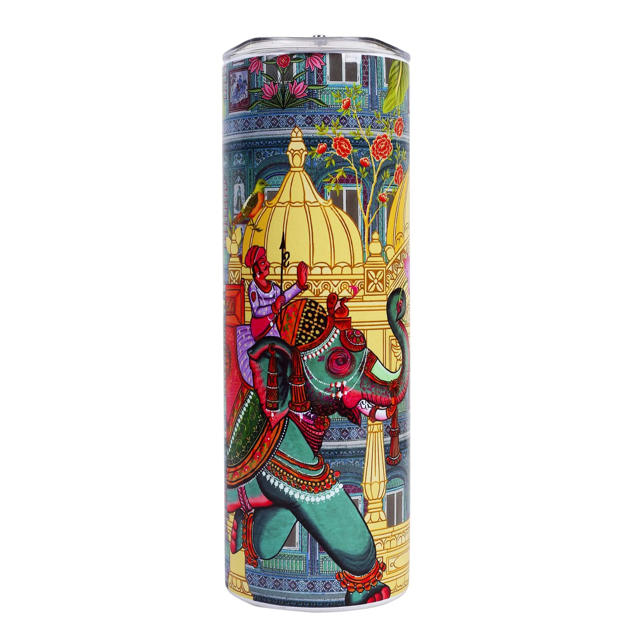 Evening Walk in Shekhawati Steel Tumbler With Lid