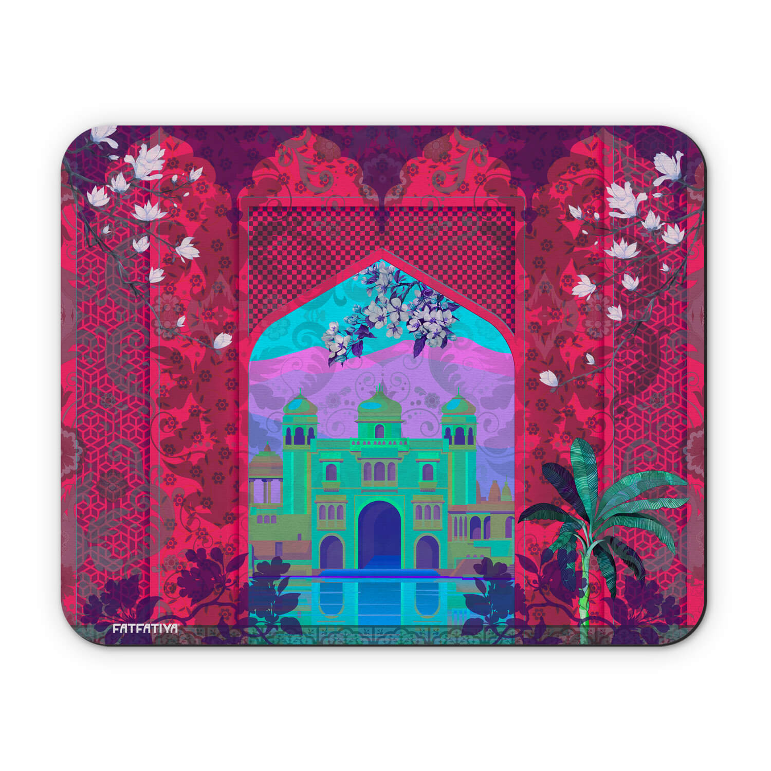 Glorious Royal Palace Pink Mouse Pad