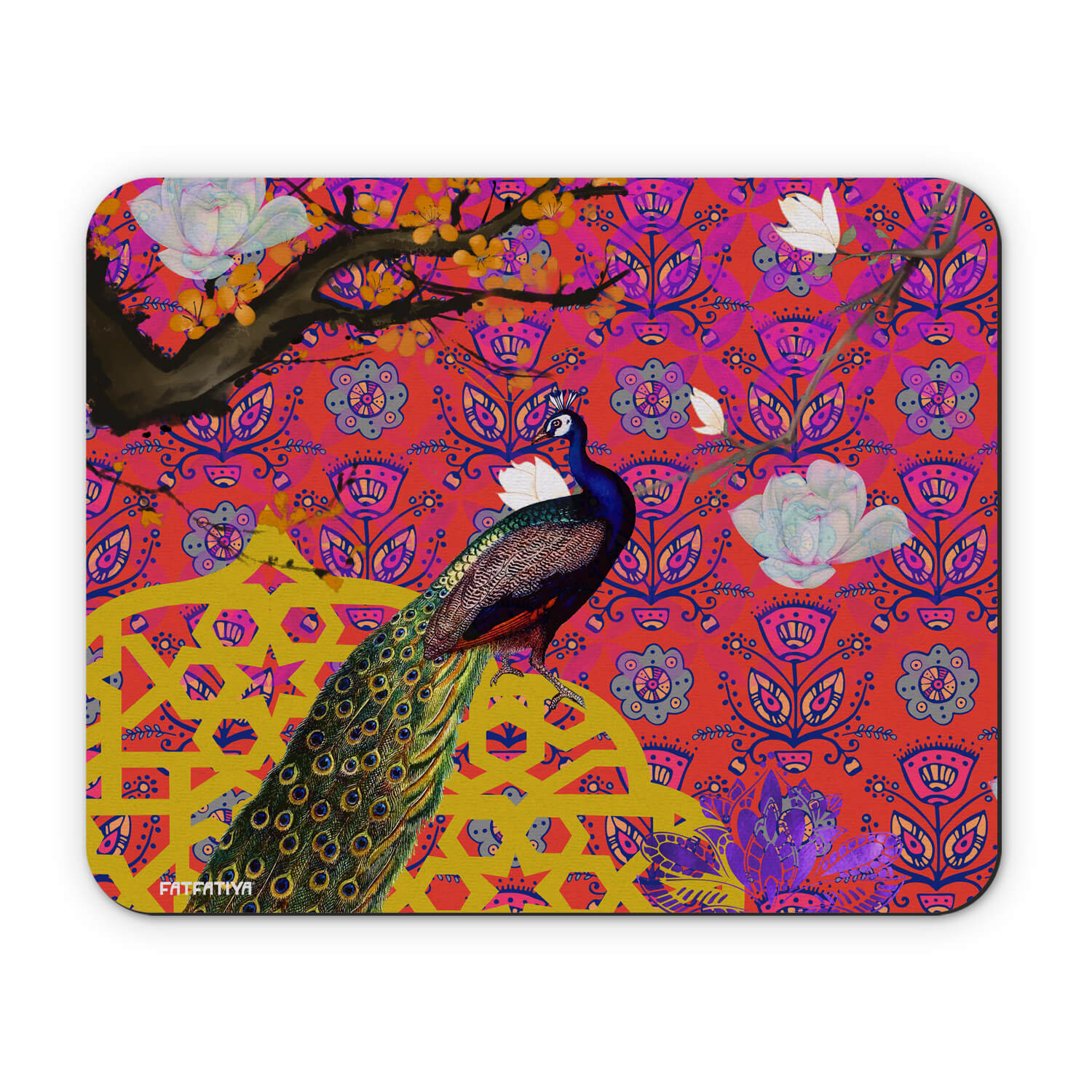 Colorful Peacock Cute Mouse Mat
