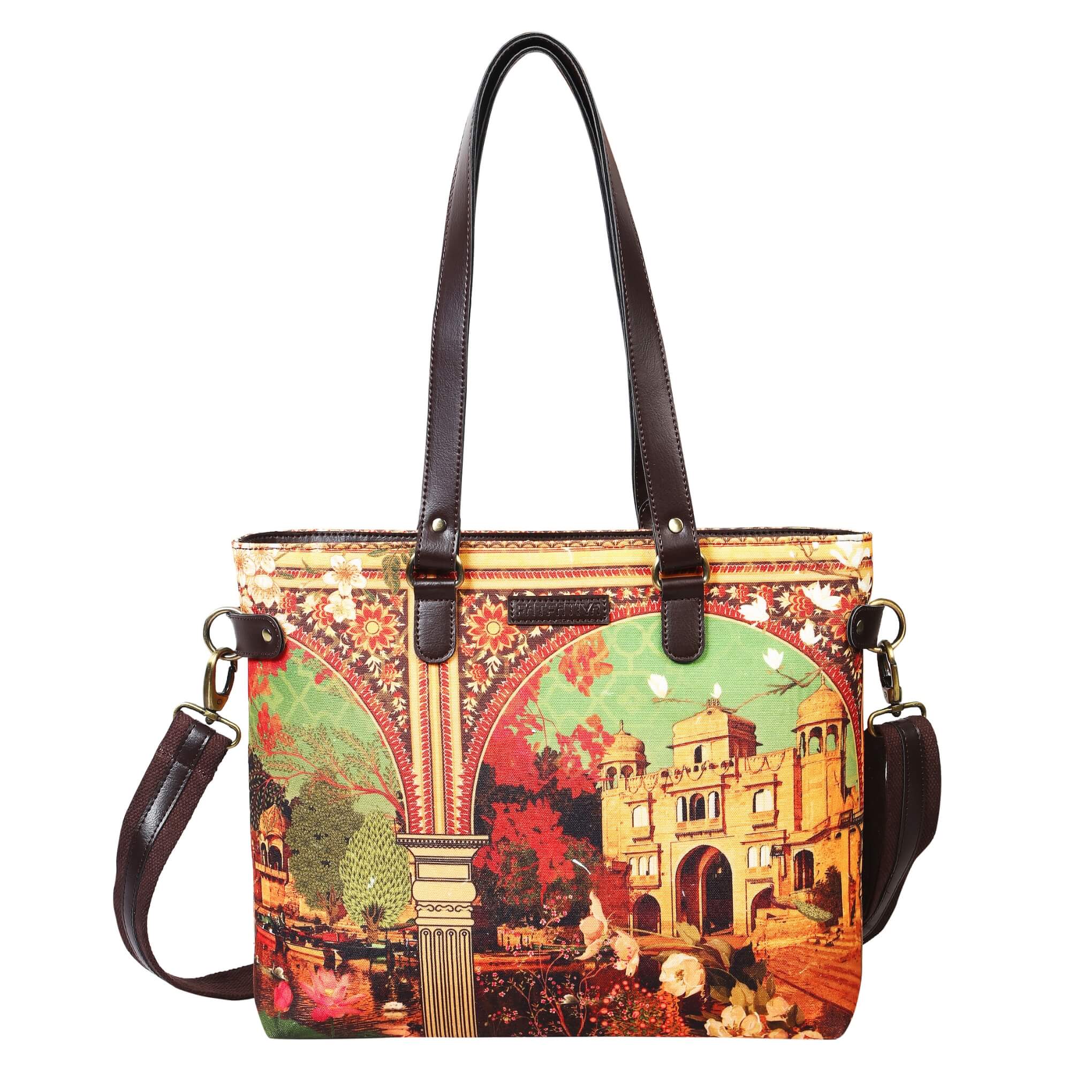 Charming Gadisar Lake Handmade Tote Bag