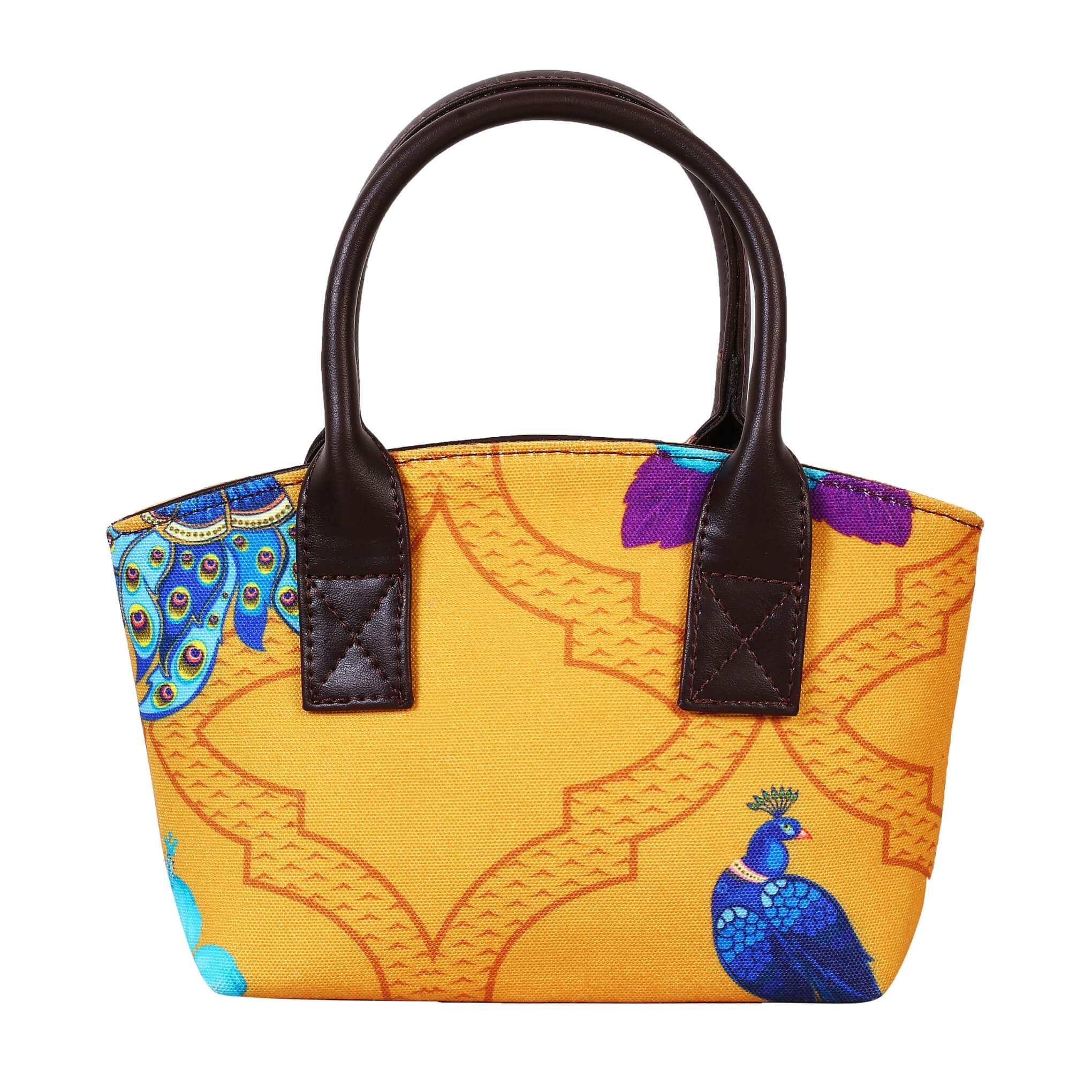 Peacock Motif Women’s Mini Handbag