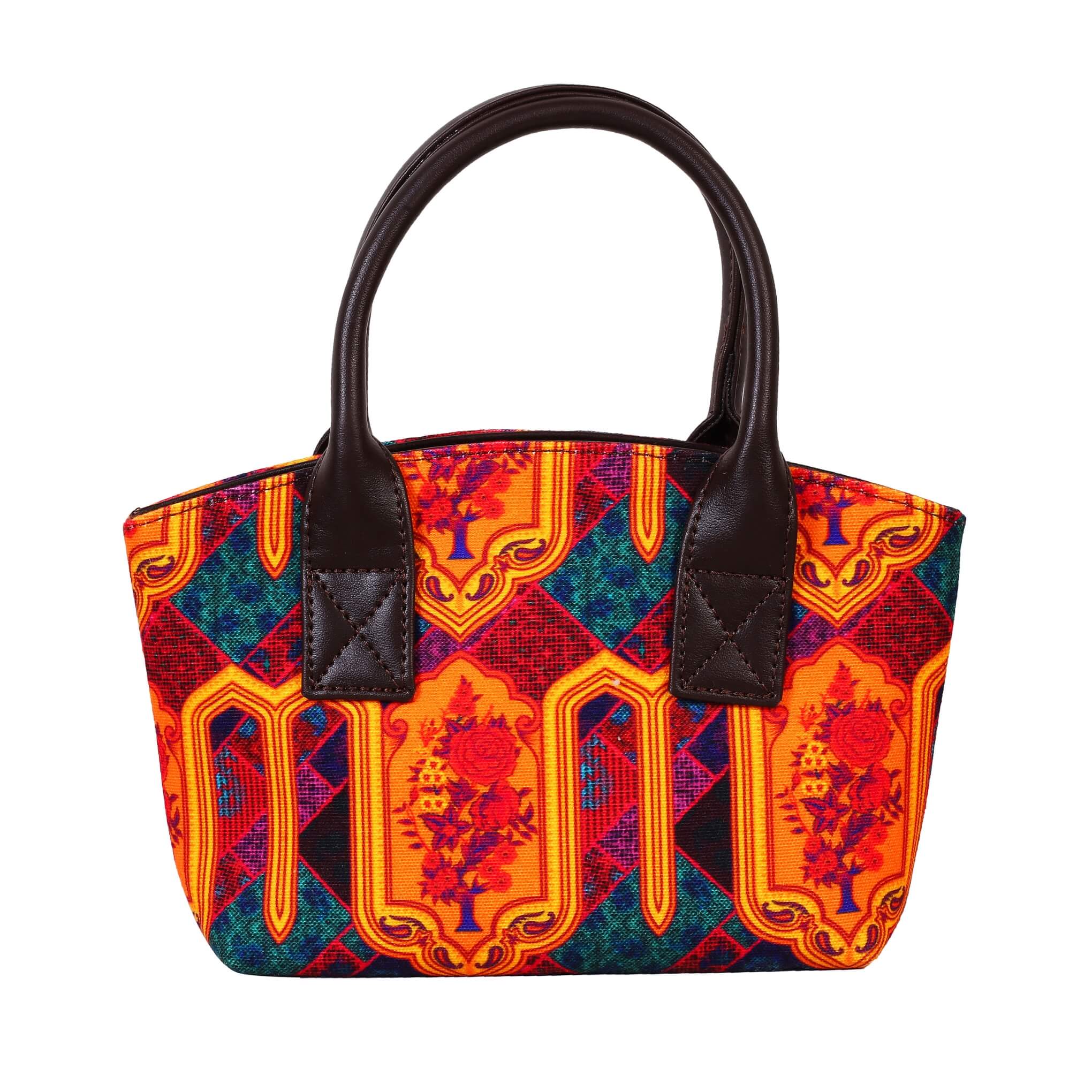 Multicoloured Motif Mini Handbag