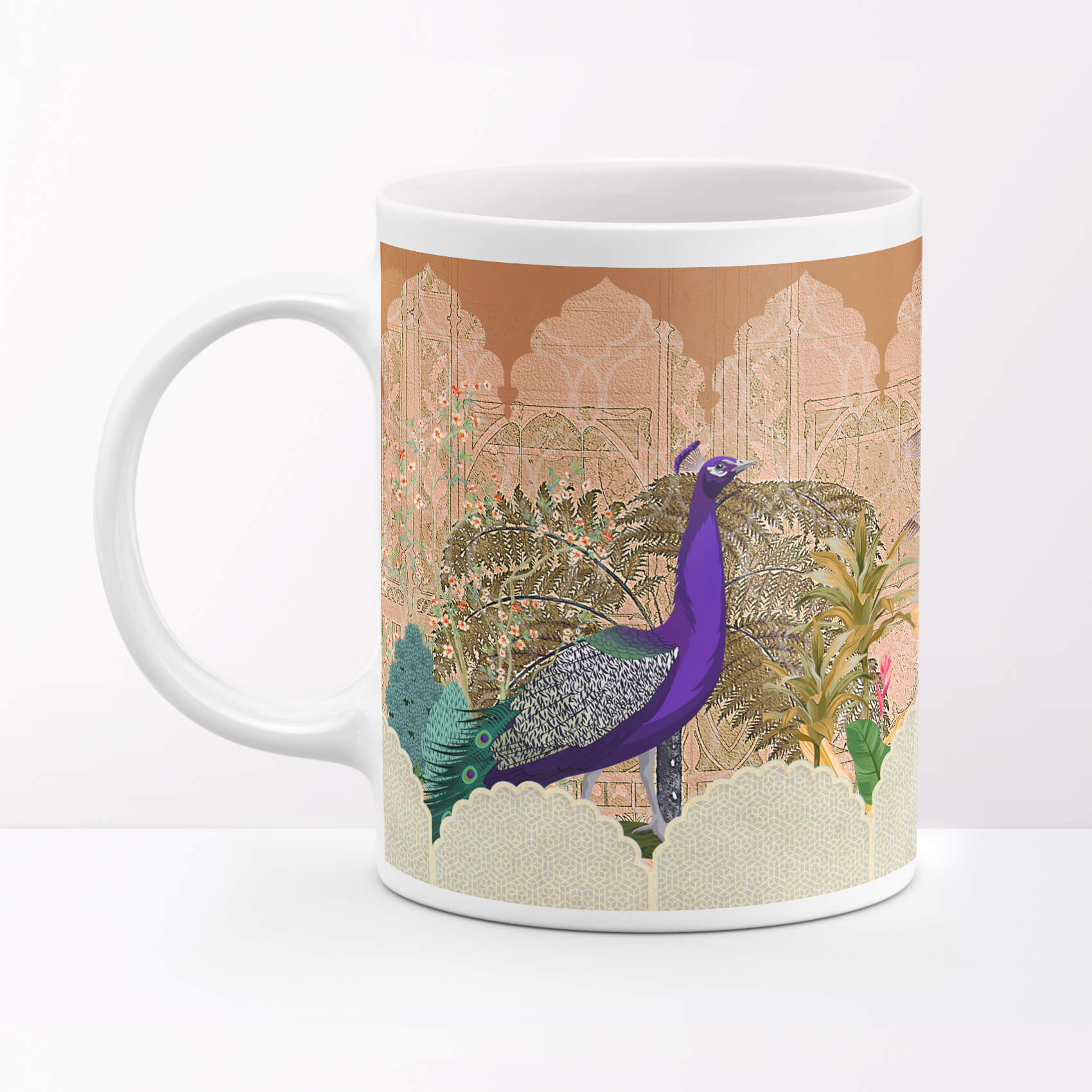 Printed Peacock Awesome Coffee Mug